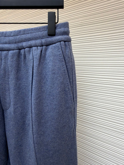 Oblique Cashmere Trousers