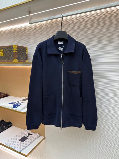 Logo Patch Zip Jacket