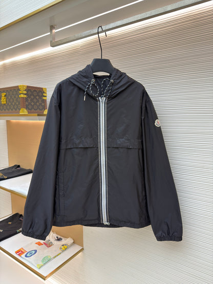 Logo Patch Hooded Jacket