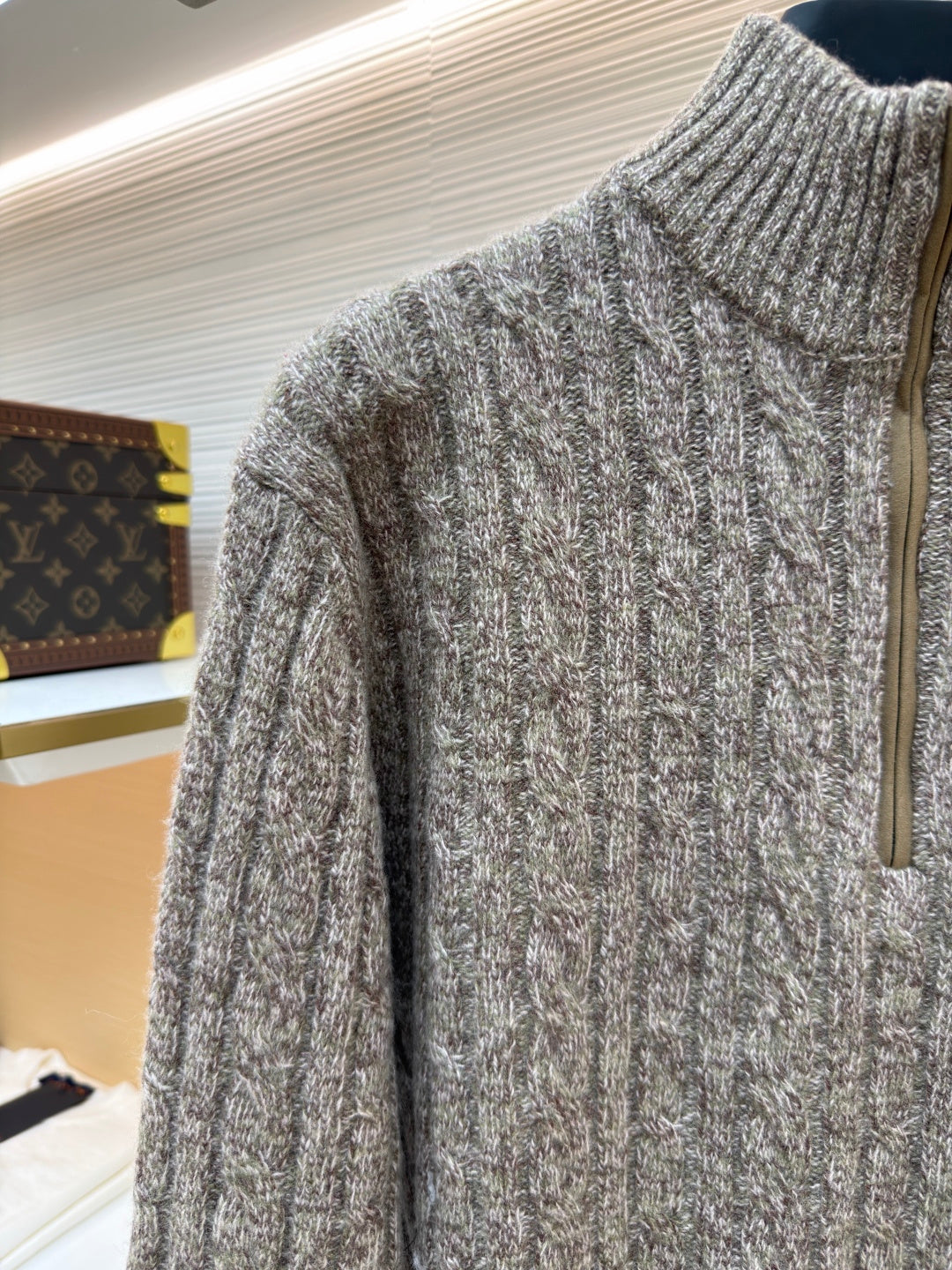 Wool Half-Zip Sweater