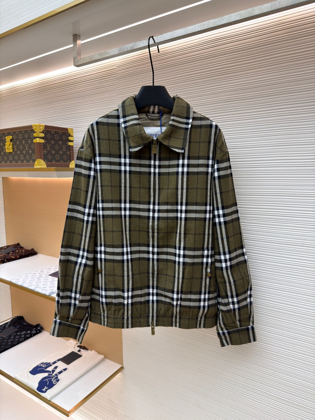 Vintage Check Cashmere Jacket