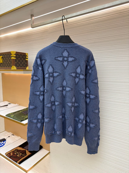 Flower Motif Crewneck Sweatshirt