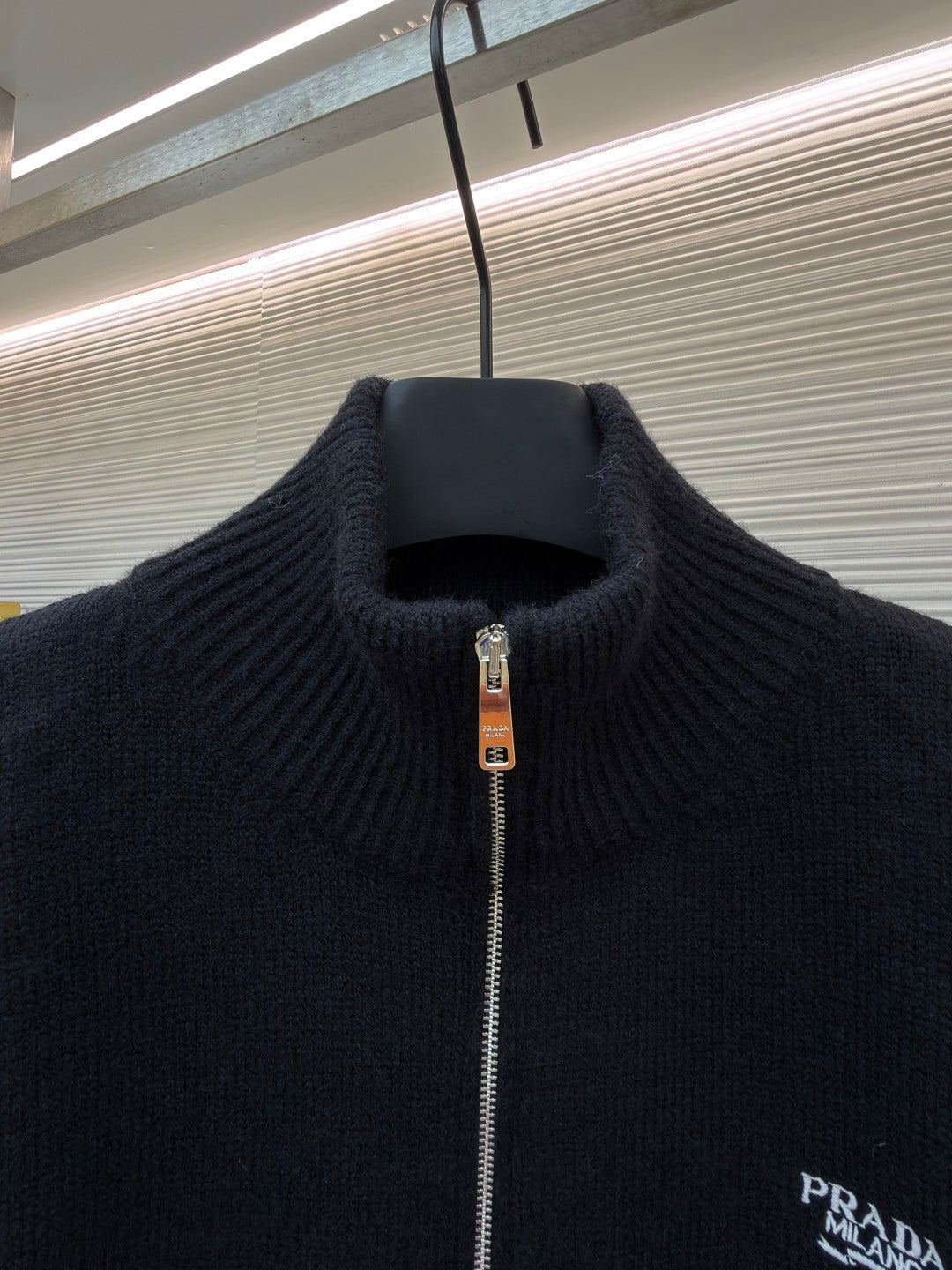 Embroidered Wool Knit Cardigan
