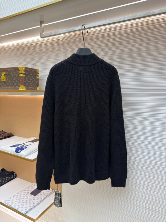 Cross Patch Wool Zip Jacket