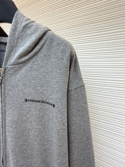 Vine Motif Zip Jacket