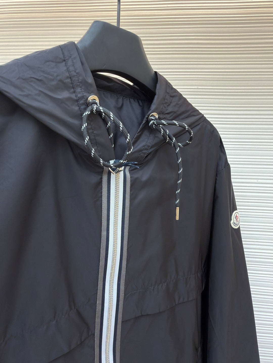 Logo Patch Hooded Jacket
