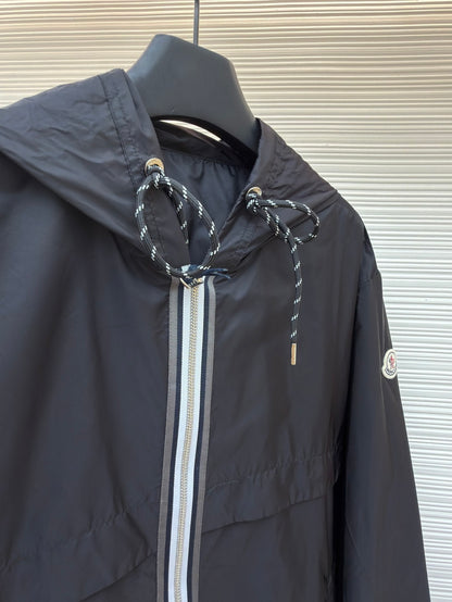 Logo Patch Hooded Jacket