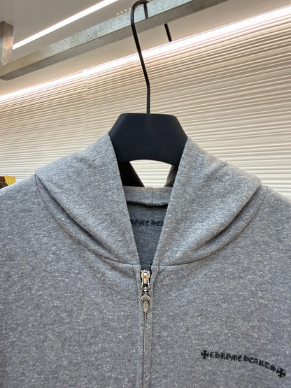 Vine Motif Zip Jacket