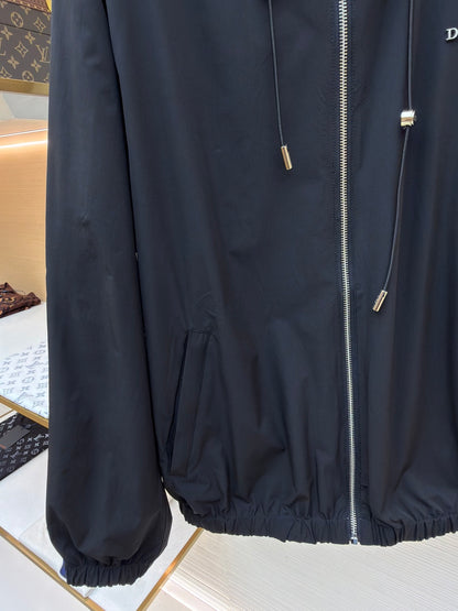 Oblique Hooded Jacket