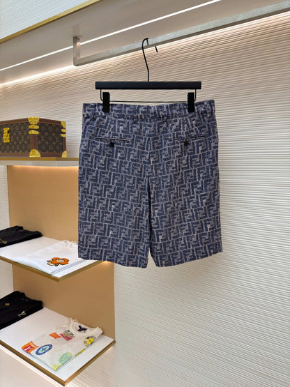 Logo Denim Shorts