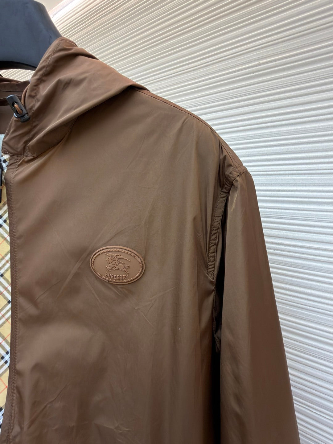 Vintage Check Hooded Jacket
