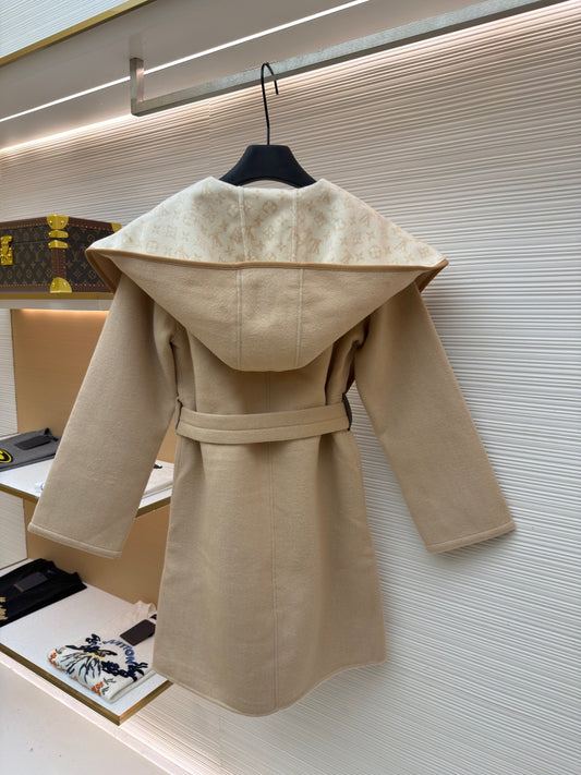 Wool Hooded Coat