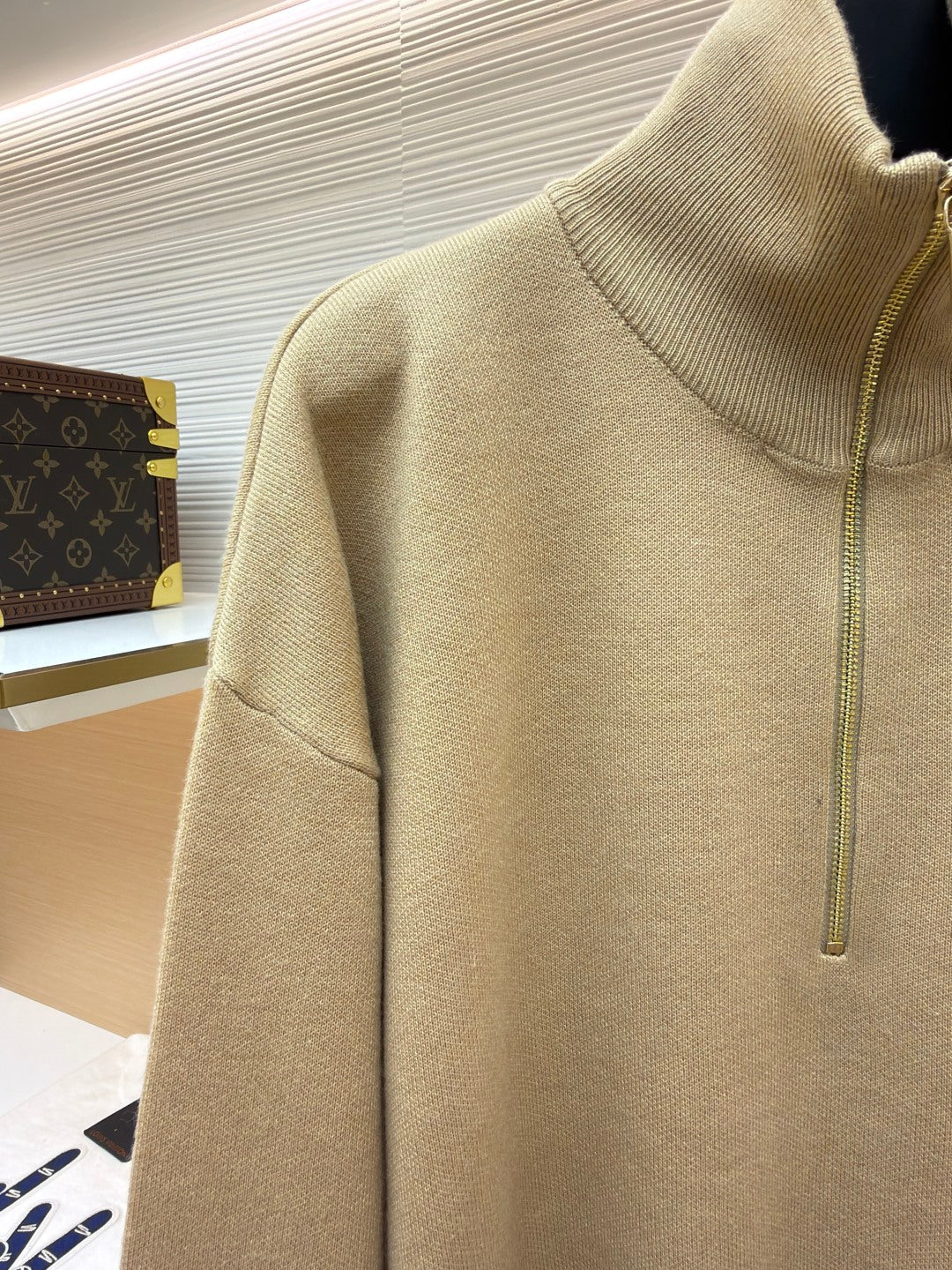 Logo Half-Zip Sweater