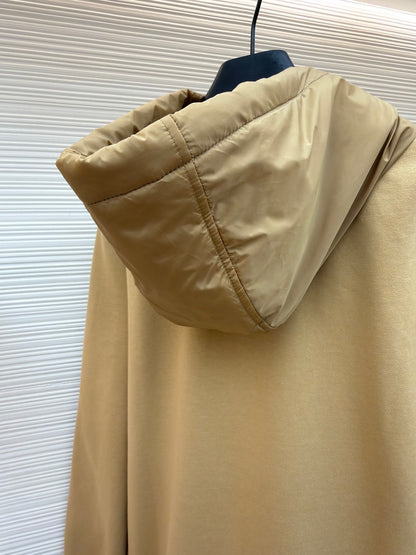 Logo Patch Zip-Up Hoodie