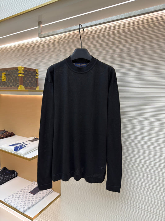 Flower Motif Crewneck Sweater