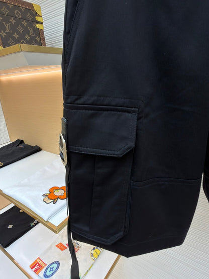 Gabardine Cargo Shorts