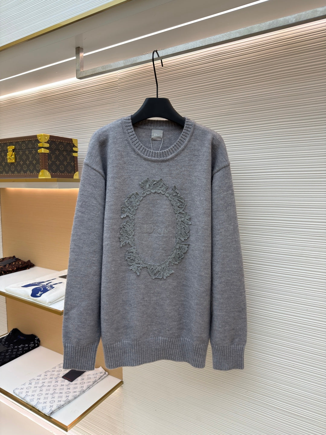 Embroidered Crewneck Sweater