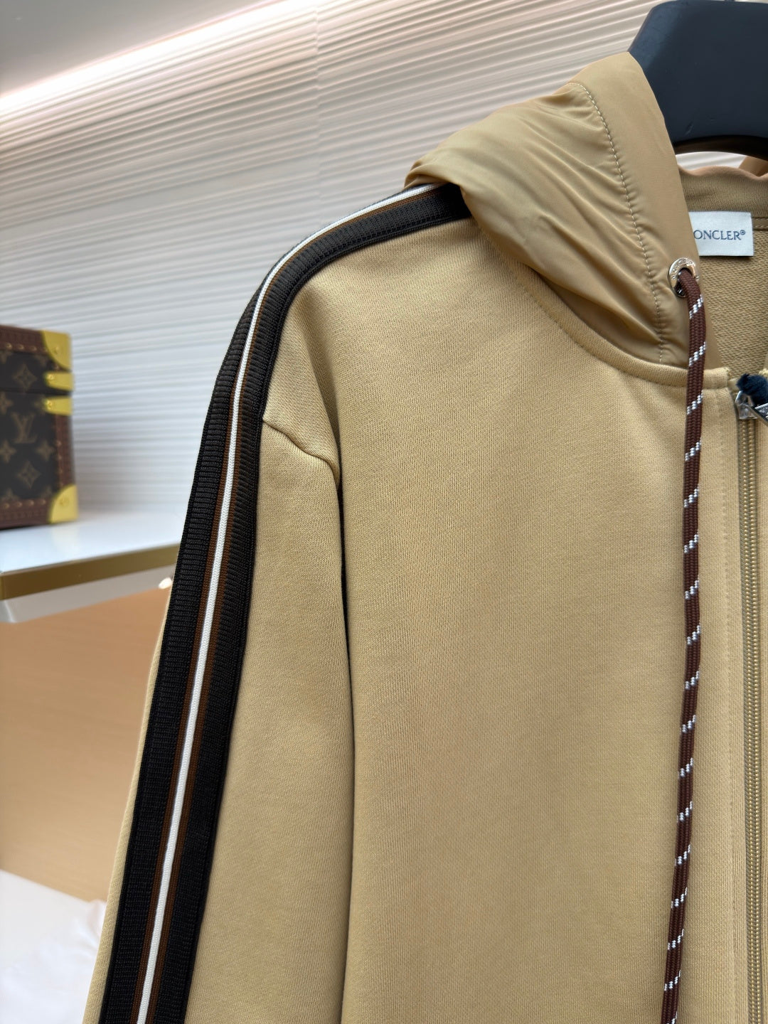Logo Patch Zip-Up Hoodie