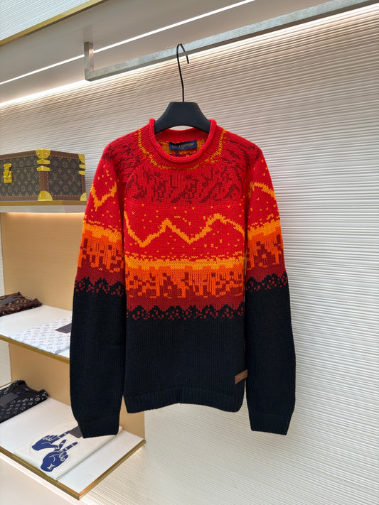 LV Logo Wool Crewneck Sweater