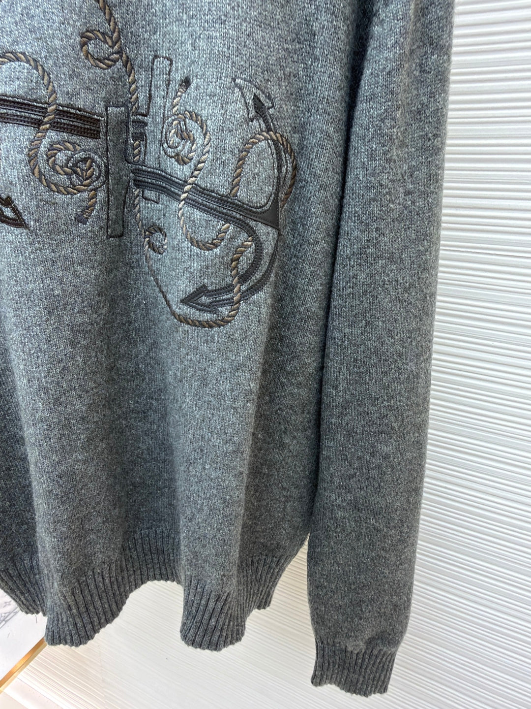 Embroidered Crewneck Sweater