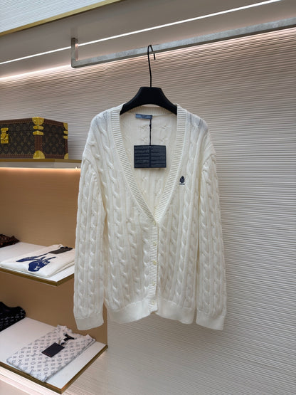 Embroidered Knit Cardigan