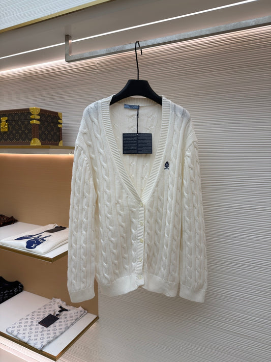 Embroidered Knit Cardigan