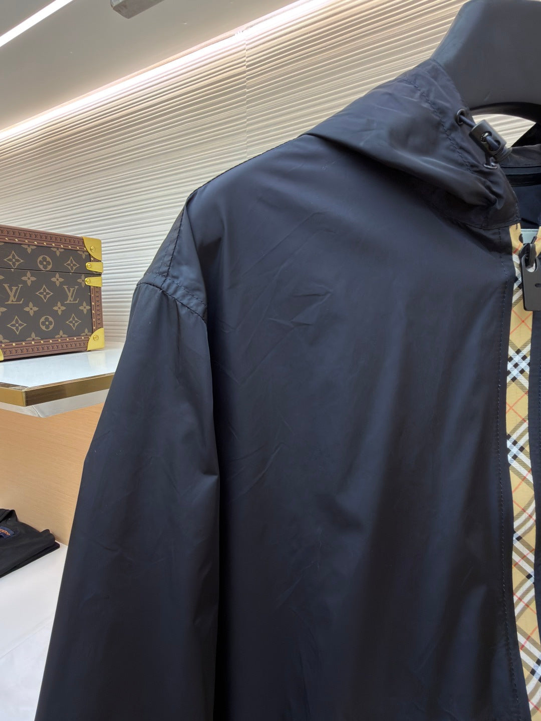 Vintage Check Hooded Jacket