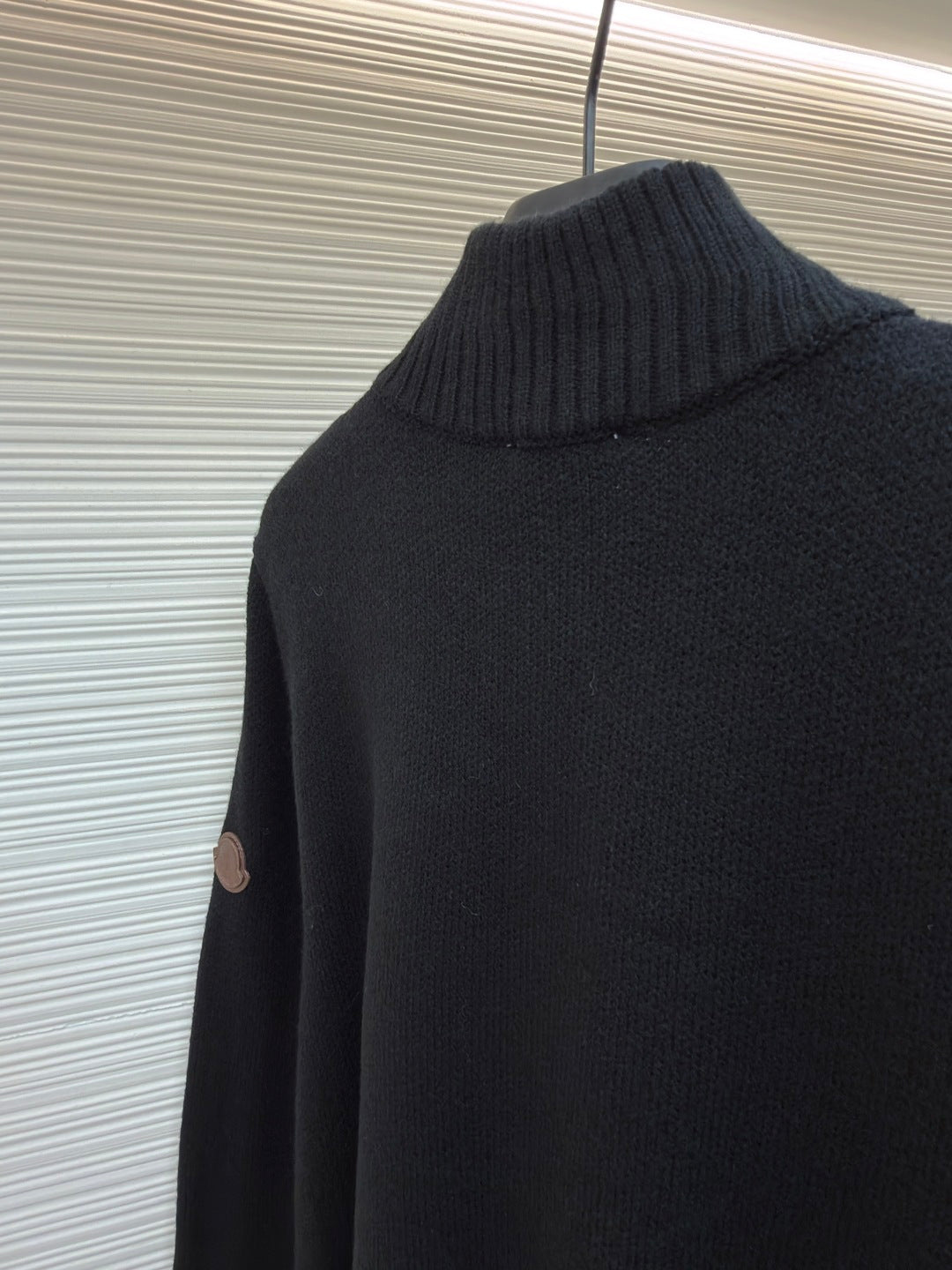 Logo Patch Half-Zip Sweater