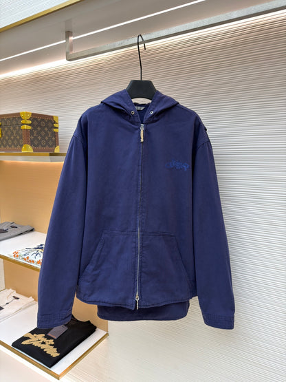 Embroidered Zip Jacket