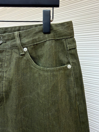 Washed Denim Shorts