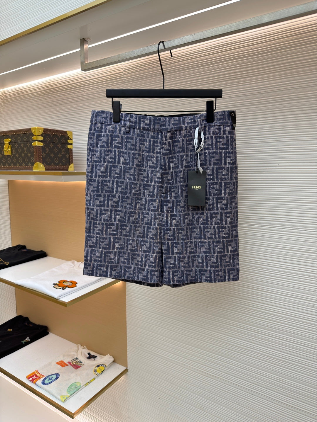 Logo Denim Shorts