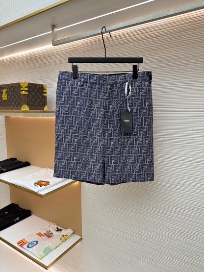 Logo Denim Shorts