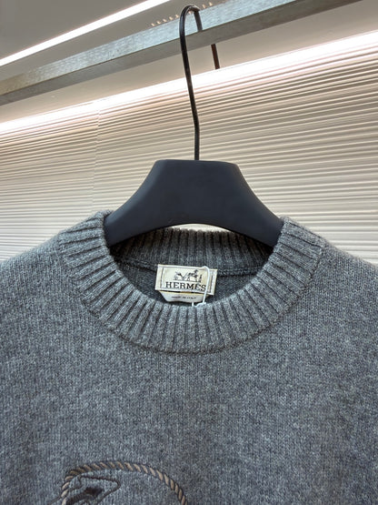 Embroidered Crewneck Sweater