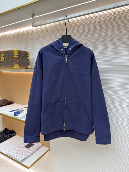 Embroidered Zip Jacket